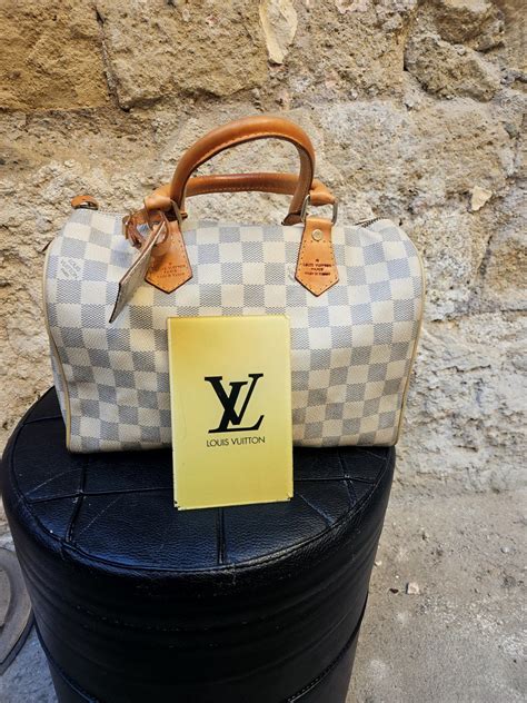 bauletto louis vuitton bianco|Louis Vuitton speedy bandoulière.